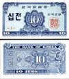 *10 Jeon Južná Kórea 1962, P28 UNC *10 Jeon Južná Kórea 1962, P28 UNC
