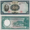 *10 Yuan Čína 1936, P218d XF