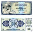 *50 Dinárov Juhoslávia 1968, P83 UNC