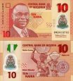 10 Naira Nigéria 2013, polymer P39d UNC 10 Naira Nigéria 2013, polymer P39d UNC