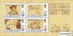 *Známky Guernsey 1992 Objavenie Ameriky hárček MNH
