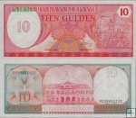 *10 Gulden Surinam 1982, P126 UNC