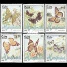 Známky Kuba 1991 nerazítkovaná séria motýle MNH