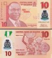 *10 Naira Nigéria 2016, polymer P39g UNC *10 Naira Nigéria 2016, polymer P39g UNC