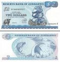 *2 Doláre Zimbabwe 1994, P1c UNC
