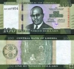 *100 Dolárov Libéria 2016-17, P35 UNC