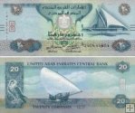 *20 Dirhamov Spojené arabské emiráty 2009-16, P28 UNC