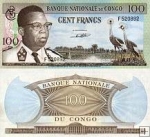 *100 Frankov Kongo 1962 P6a F