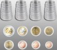Bublinky 8 ks na mince 1 cent - 2 Euro