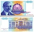 *500 000 000 Dinara Jugoslávie 1993, P134 UNC