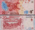 *20 Pesos Argentína 2017-20, P361 UNC