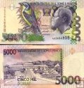 5000 Dobras Svätý Tomáš a Princov ostrov 2013, P65d UNC