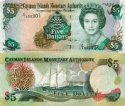 *5 Dollars Kajmanské ostrovy 2005, P34b UNC