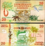 *20 Dolárov Cookove ostrovy 1992, P9 UNC