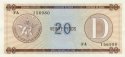 *20 Peso Cuba séria D2, FX36 UNC