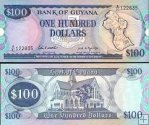 *100 Dolarů Guyana 1989 P28 UNC