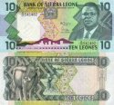 *10 Leones Sierra Leone 1988, P15 UNC