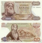 1000 Drachiem Grécko 1970, P198b F