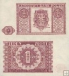 *1 Zloty Poľsko 1946, P123 UNC