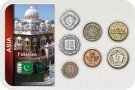 Sada 5 ks mincí Pakistan 5 praise - 5 rupií 1981-2006 blister