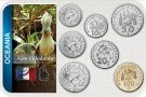 Sada 7 ks mincí Nová Kaledónia 1 - 100 Francs 1972-2013 blister