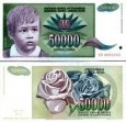 *50 000 Dinárov Juhoslávia 1992, P117 UNC *50 000 Dinárov Juhoslávia 1992, P117 UNC