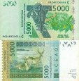 *5000 Frankov Burkina Faso 2003-23, P317C UNC *5000 Frankov Burkina Faso 2003-23, P317C UNC