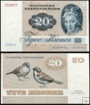 *20 korún Dánsko 1979-88, P49 UNC