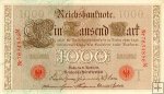 *1000 nemeckých mariek Nemecká ríša 1910, P44 F-VF