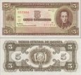 *5 Bolivianos Bolívia 1945, P138 UNC *5 Bolivianos Bolívia 1945, P138 UNC