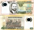 *50 Meticias Mozambik 2011-17, polymer P150 UNC *50 Meticias Mozambik 2011-17, polymer P150 UNC