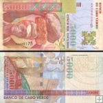 *5000 Escudos Kapverdy 2000, P67a UNC