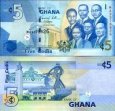*5 Cedis Ghana 2007-15, P38 UNC