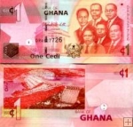 *1 Cedi Ghana 2013-19, P37 UNC