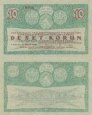 10 korún Zemská Banka Království Českého 1919 - REPLIKA 10 korún Zemská Banka Království Českého 1919 - REPLIKA