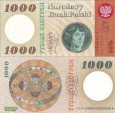 *1000 Zlotých Poľsko 1965 P141a F *1000 Zlotých Poľsko 1965 P141a F