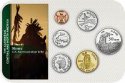 Sada 6 ks mincí USA 1 Cent - 1 Dollar 2014 Sioux blister
