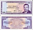 *100 Frankov Burundi 1990-93, P29c UNC *100 Frankov Burundi 1990-93, P29c UNC