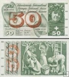 *50 Frankov Švajčiarsko 1961-74, P48 F