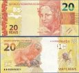 *20 Reais Brazília 2012-25, P255 UNC *20 Reais Brazília 2012-25, P255 UNC