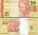 *20 Reais Brazília 2010-19, P255 UNC