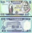 10 Kwacha Zambia 1980-88, P26d UNC 10 Kwacha Zambia 1980-88, P26d UNC