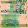 *1 Manat Turkménsko 2012, P29a UNC *1 Manat Turkménsko 2012, P29a UNC