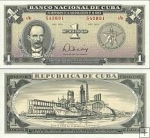 *1 Peso Kuba 19756, P106a UNC