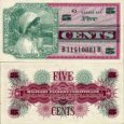 *5 centov USA 1968, vojenské platidlo M64 XF *5 centov USA 1968, vojenské platidlo M64 XF