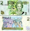 *2 fidžijské doláre Fidži 2007-11, P109 UNC