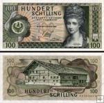 *100 Schilling Rakúsko 1969, P145a F