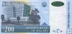 *200 Kwacha Malawi 2003, P47b UNC