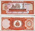 *5 Gourdes Haiti 1989, P255 UNC