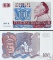 *100 Korún Švédsko 1965-85 P54 UNC, Gustaf II Adolf